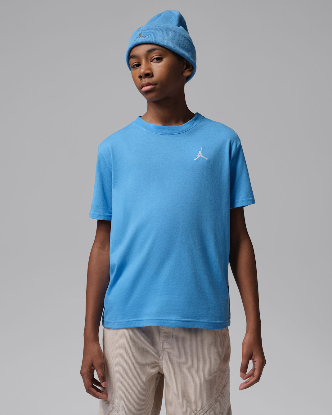Playera bordada Jumpman Air para niños talla grande Jordan  - Azul
