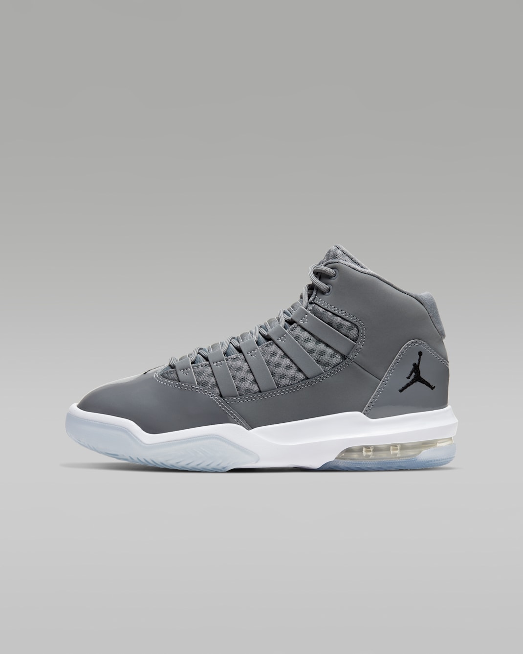 Jordan Max Aura Big Kids' Shoes - Cool Grey/White/Clear/Black