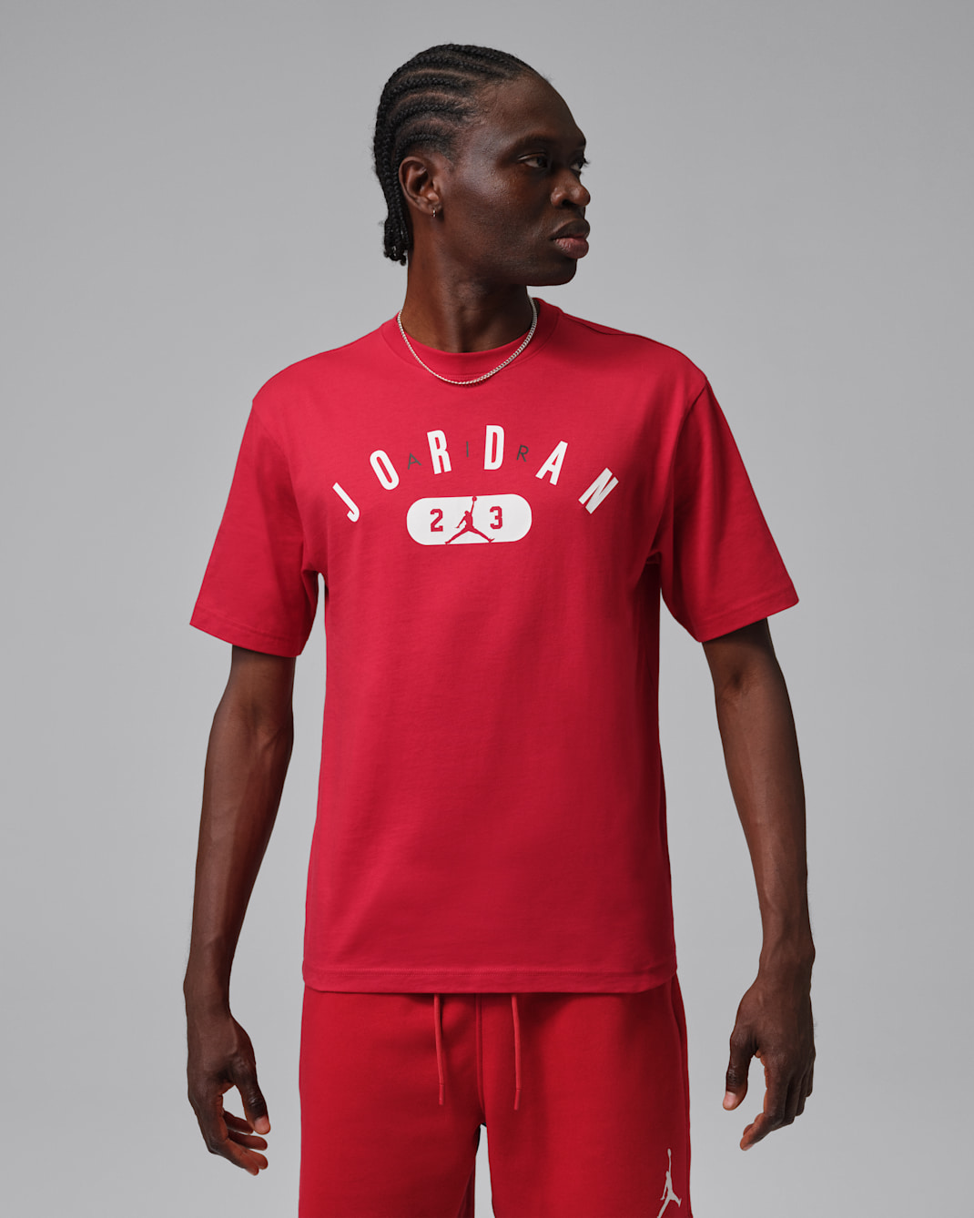 Jordan Men's T-Shirt - Gym Red/White