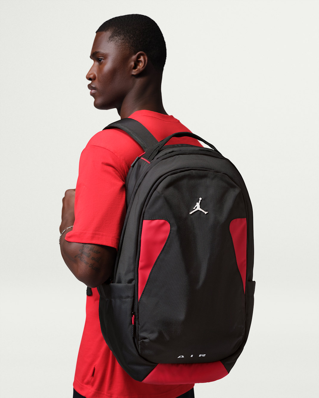 Jordan Pro Rucksack (33 l) - Schwarz/Gym Red