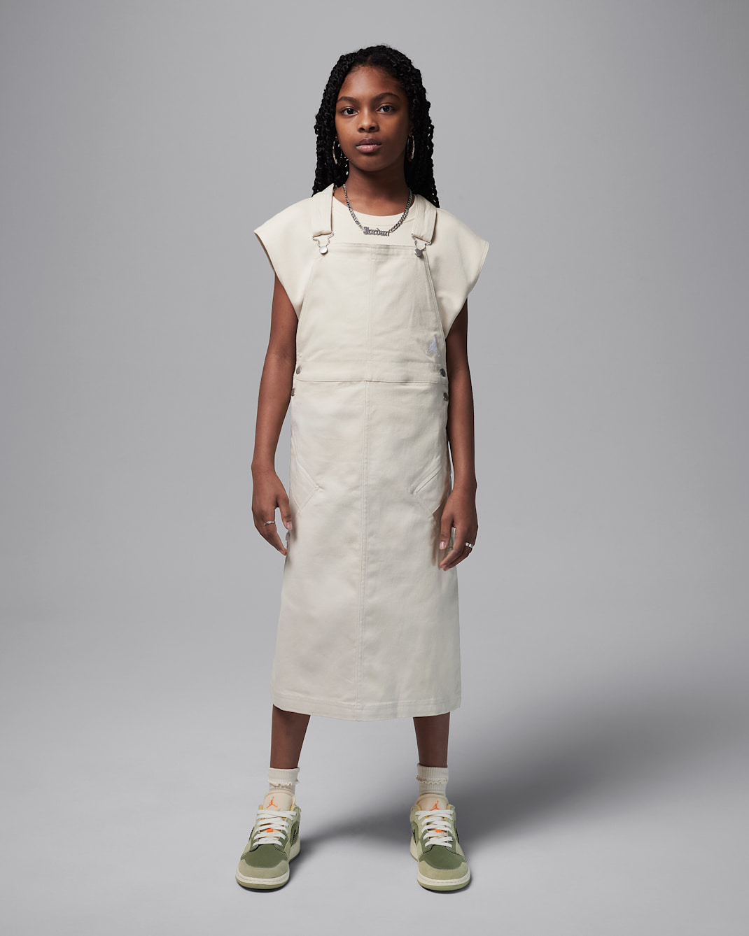 Jordan Big Kids' Essential Overall Dress - Legend Light Brown