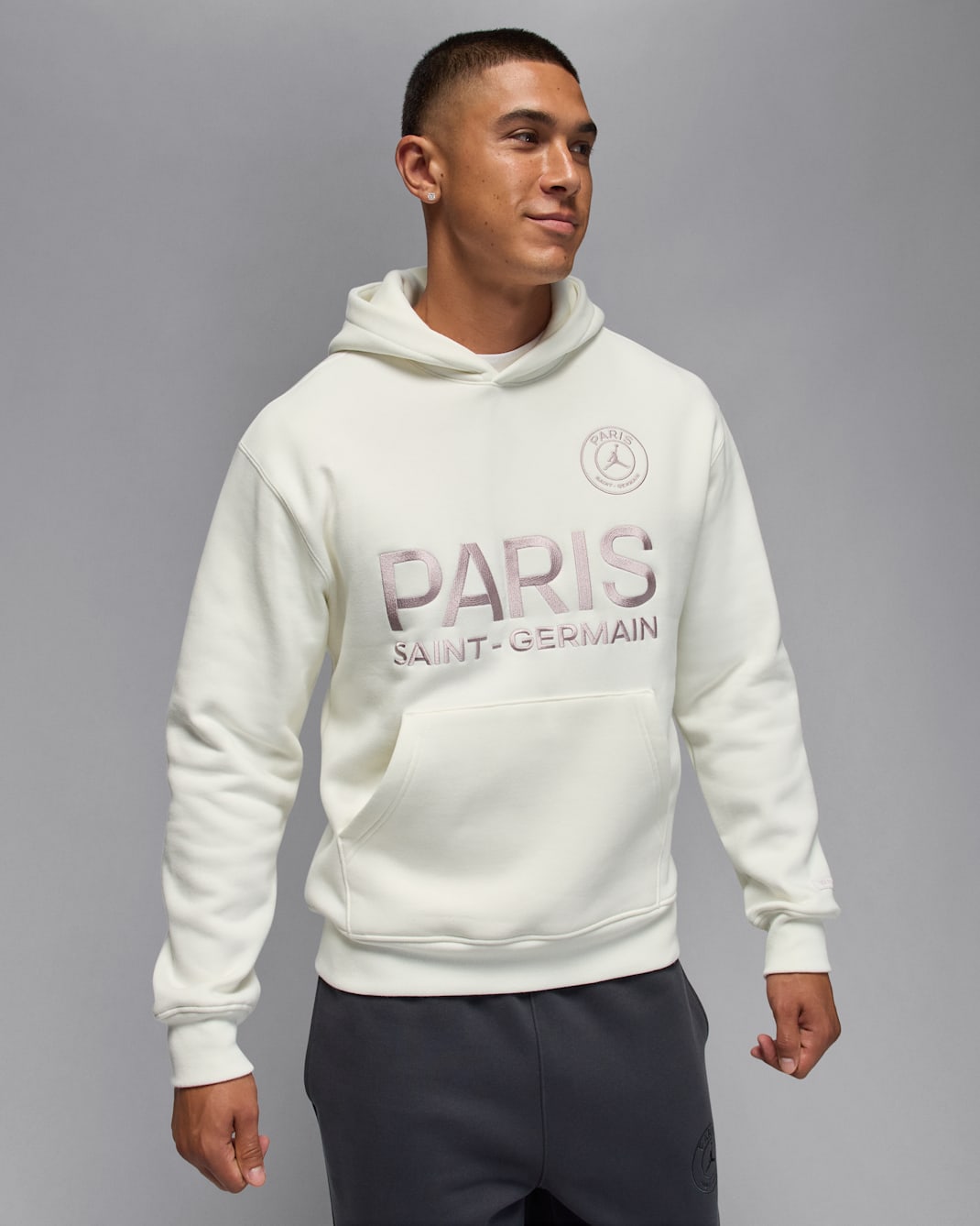 Paris Saint-Germain Men's Fleece Hoodie - Sail