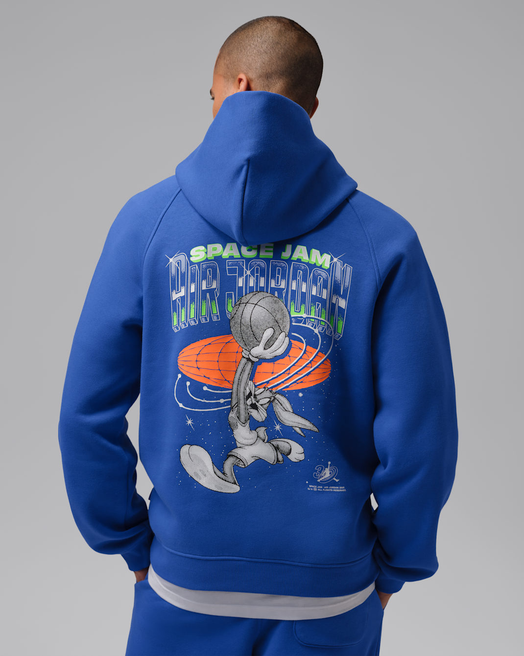 Jordan Brooklyn Space Jam Men's Fleece Pullover Hoodie - Varsity Royal