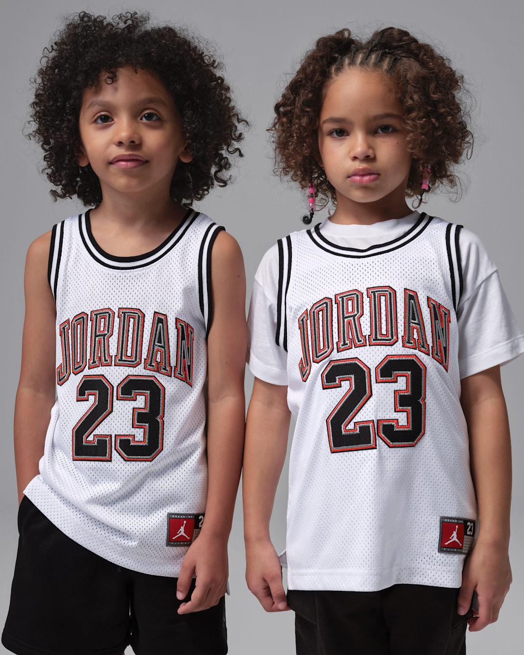 Jordan 23 Jersey Little Kids' Top - White/Infrared