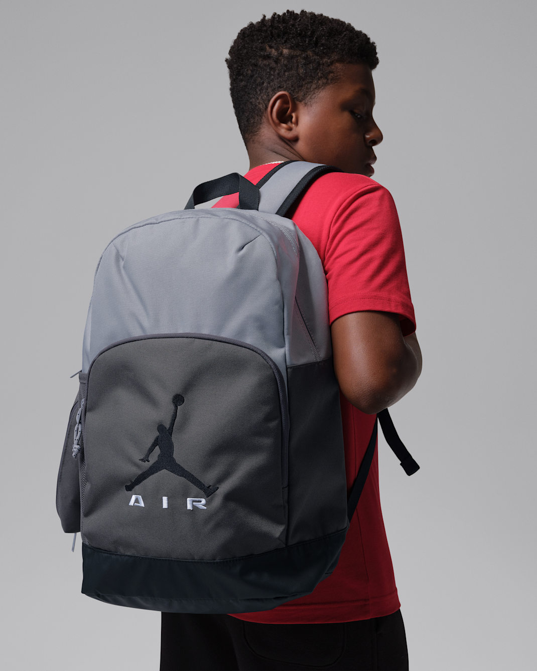 Jordan Big Kids' Air Raid Backpack (17L) - Wolf Grey