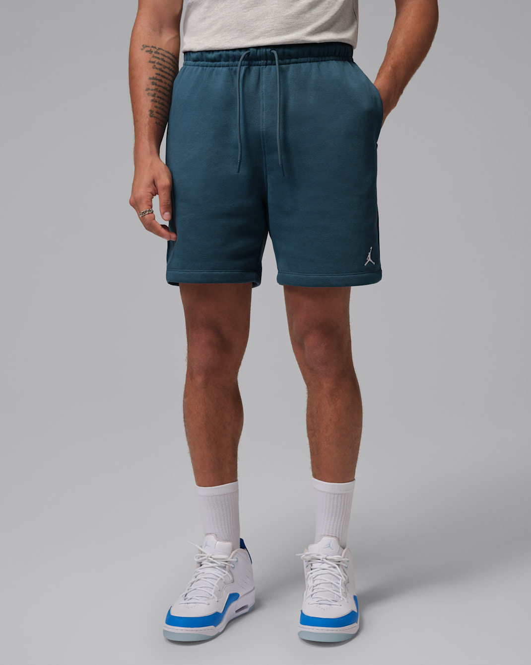 Shorts para hombre Jordan Brooklyn Fleece - Azul escuadrón/Blanco