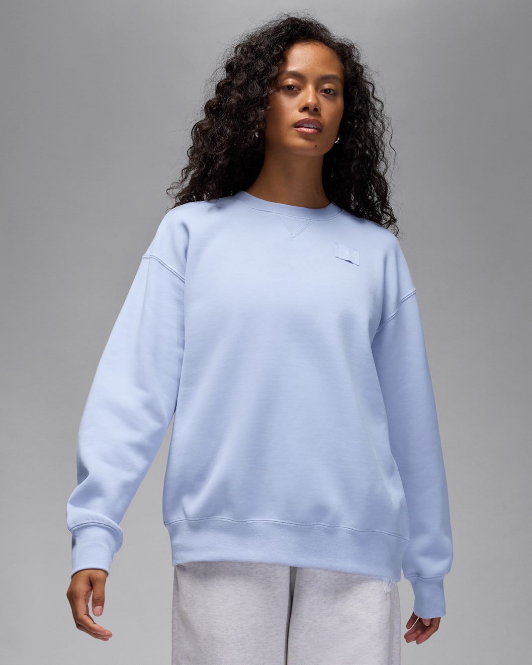 Jordan Flight Fleece Women's Crew-Neck Sweatshirt - Ghost/Palest Purple