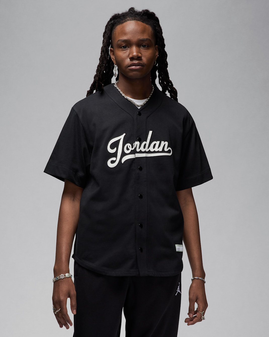 Jordan Flight MVP Men's Baseball Top - Black/White