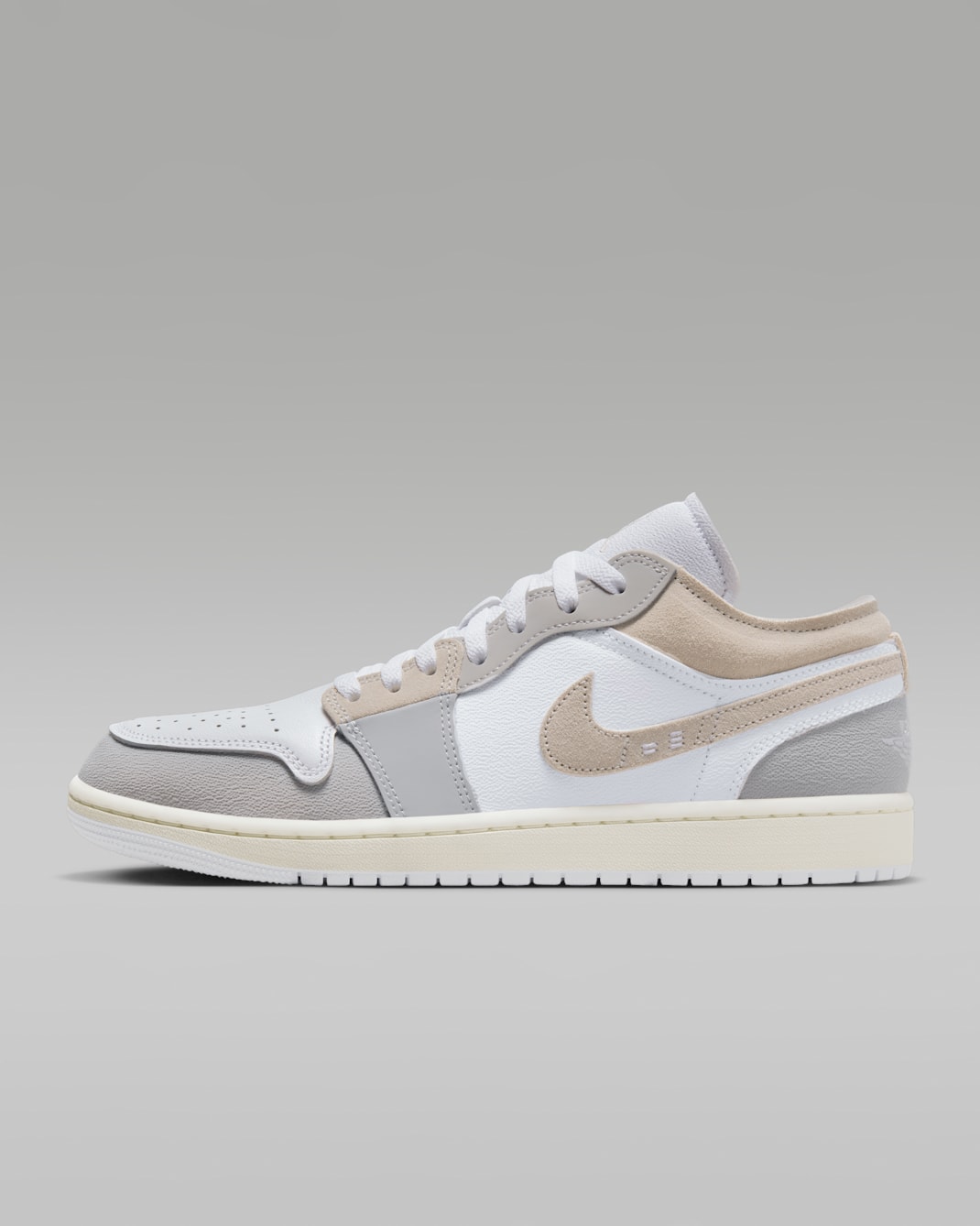 Air Jordan 1 Low SE Craft Men's Shoes - Tech Grey/White/Sail/Light Orewood Brown