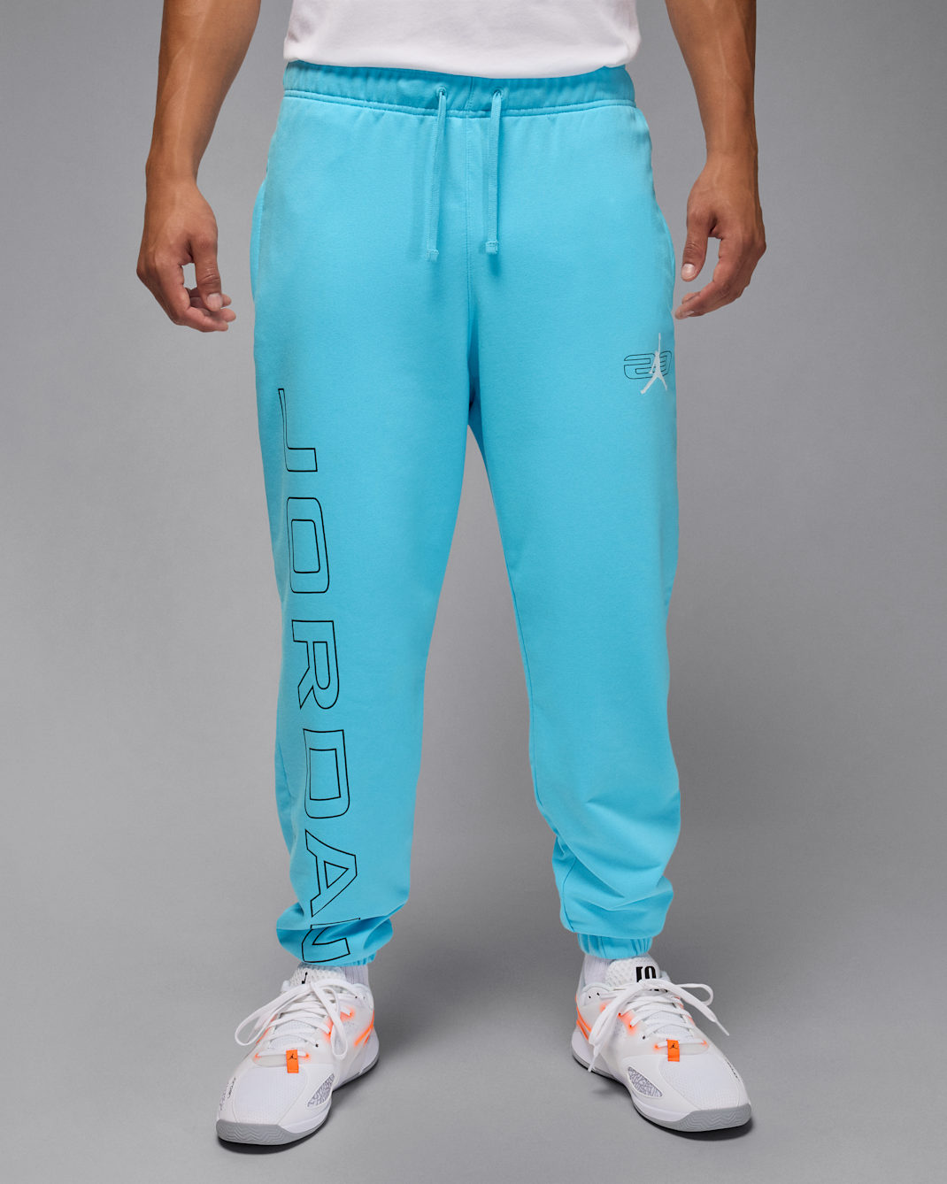 Jordan Sport Crossover Men's Fleece Pants - Blue Chill/Black/White