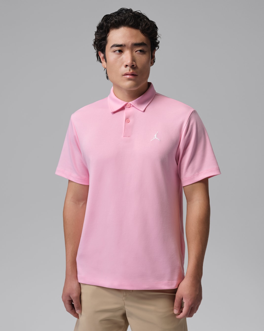 Polo da golf Dri-FIT Jordan Sport – Uomo - Medium Soft Pink/Bianco