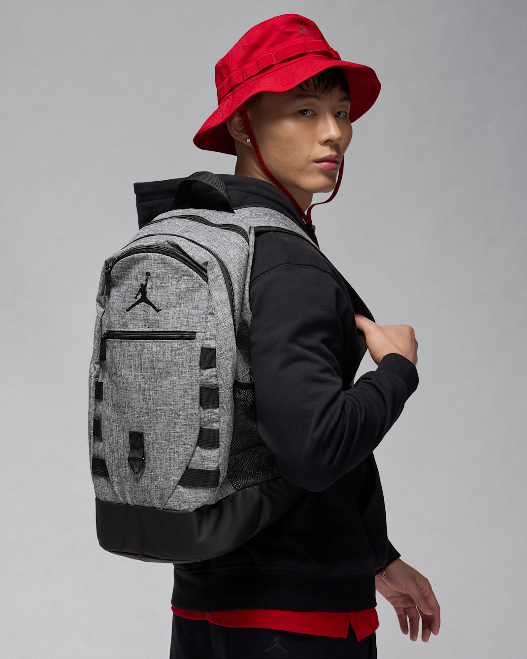 Jordan Level Backpack (40.45L) - Carbon Heather