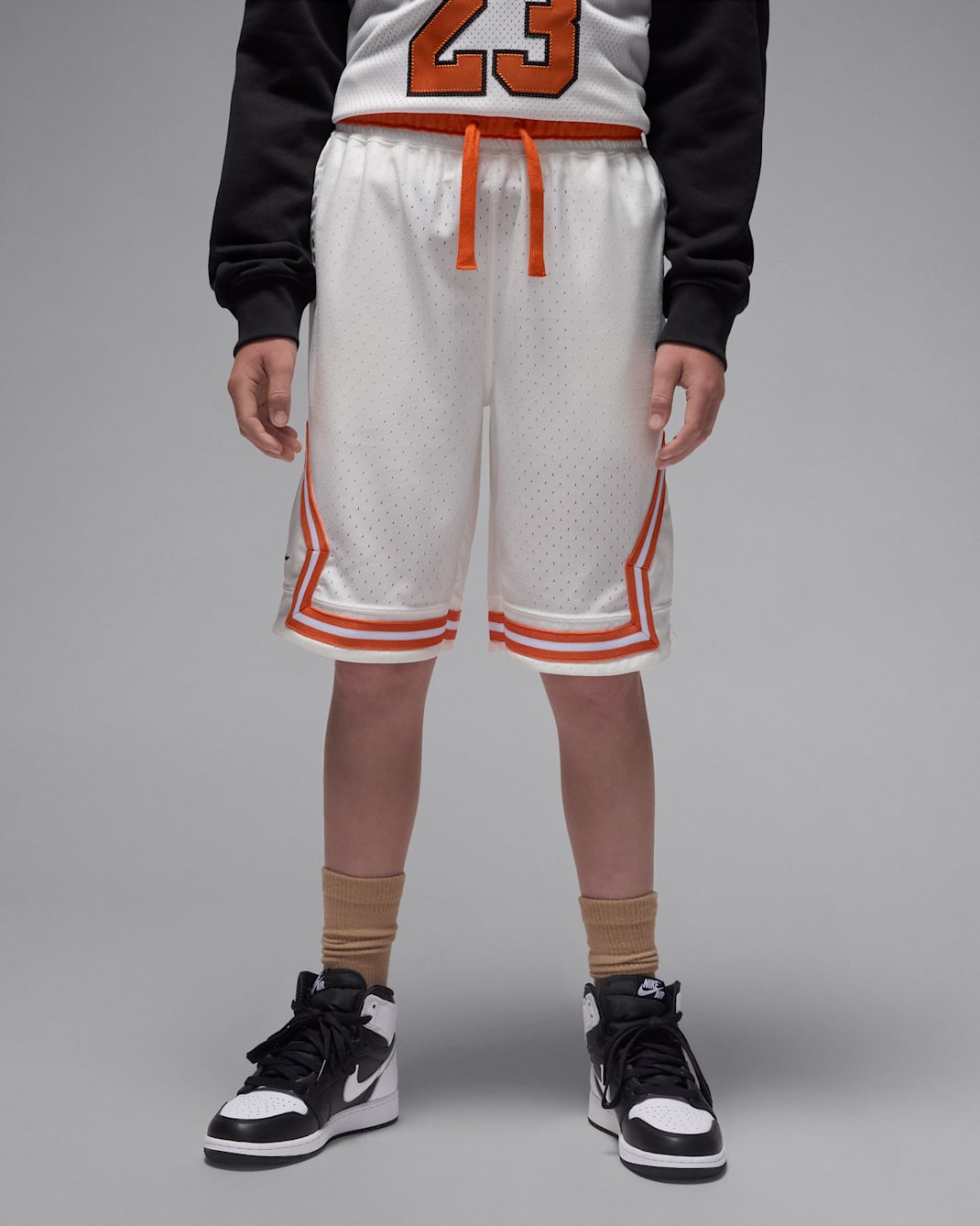Jordan Sport Big Kids' Dri-FIT Diamond Shorts - Sail