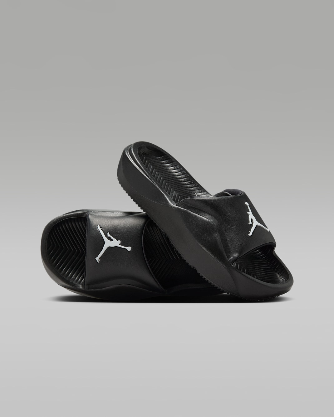Jordan Franchise Big Kids' Slides - Black/White