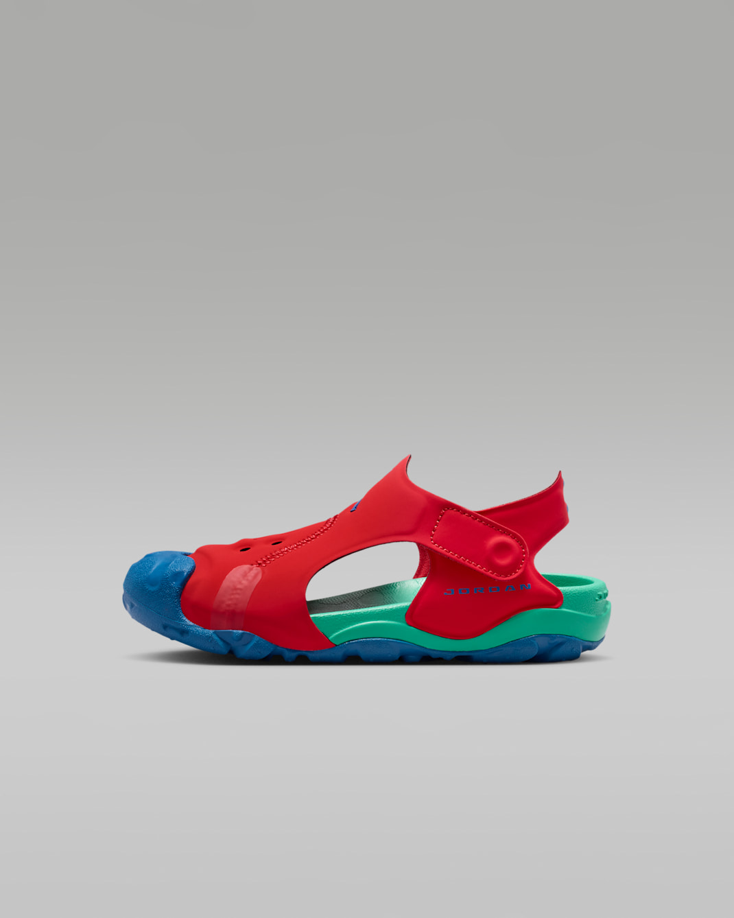 Jordan OTDR Little Kids' Sandals - University Red/Track Red/Kinetic Green/True Blue