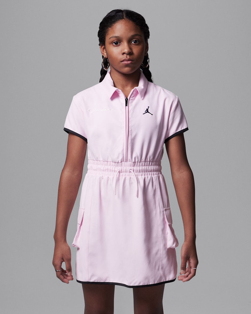 Jordan Older Kids' 'Hidden In Plain Sight' Dress - Pink Foam