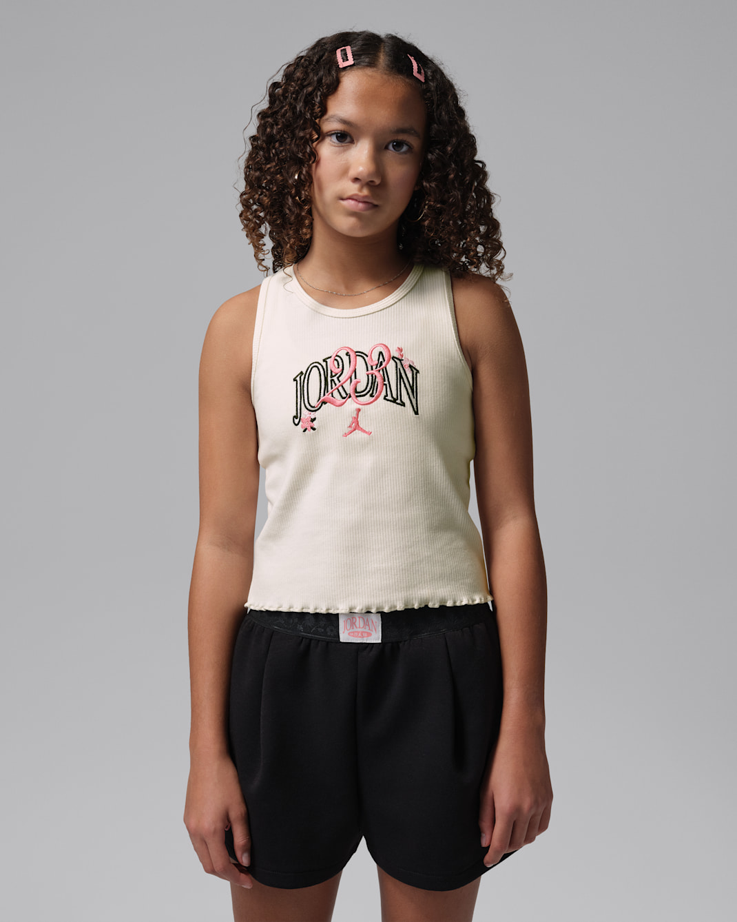 Jordan Big Kids' Flower of Friendship Tank - Pale Ivory