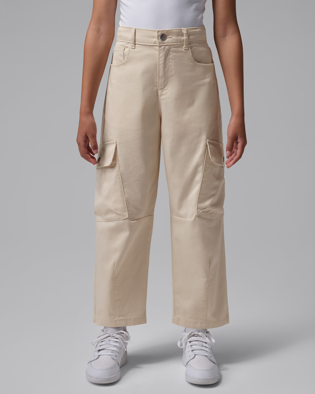 Pantaloni barrel Brooklyn Jordan – Ragazzo/a - Pearl White