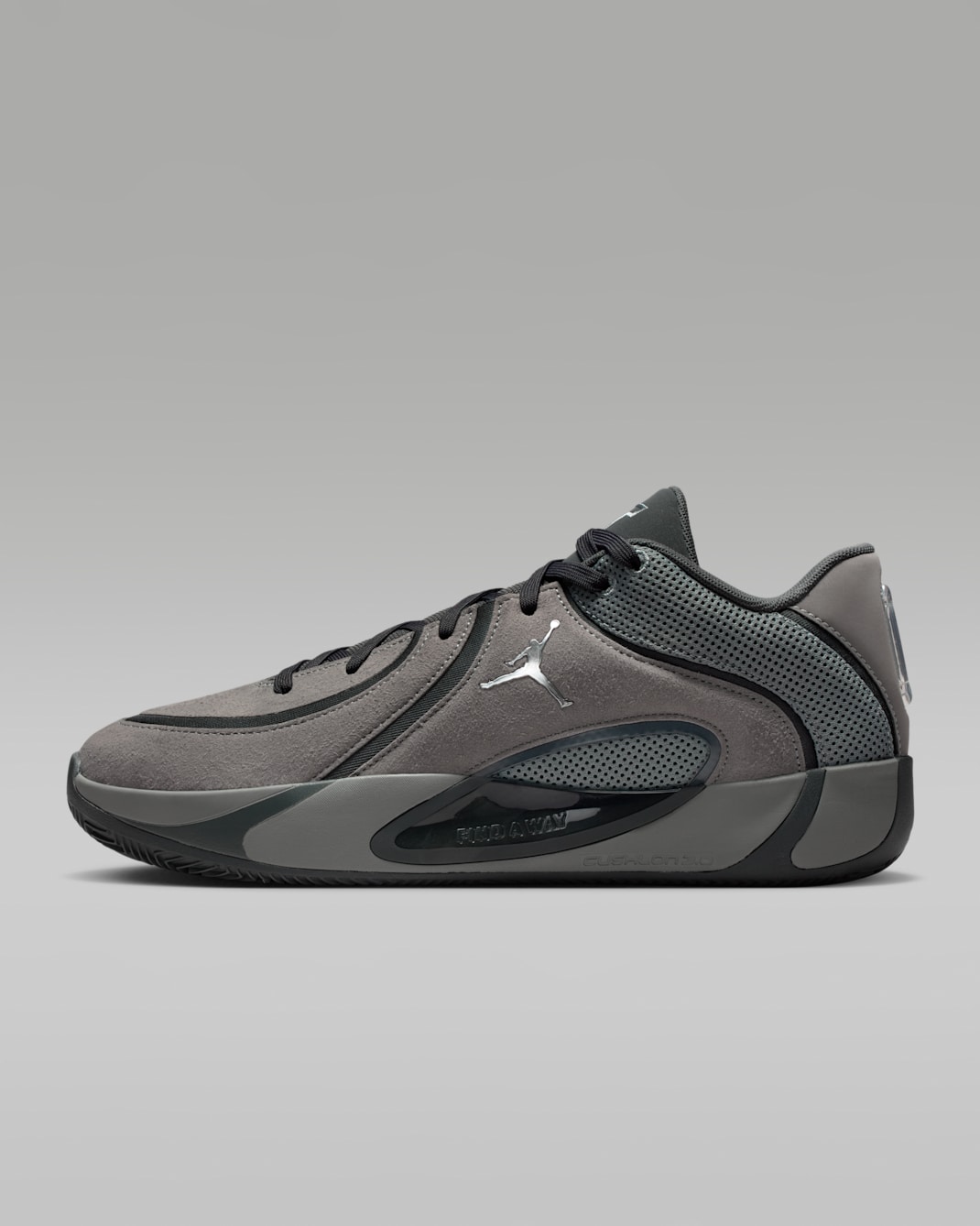 รองเท้าบาสเก็ตบอล Tatum 4 PF - Smoke Grey/Anthracite/Racer Blue/Metallic Silver