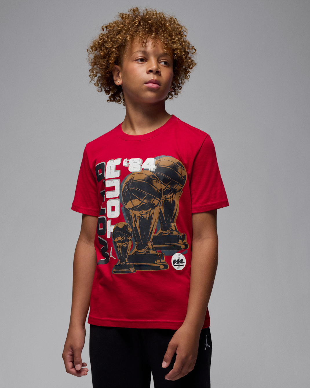 Playera con gráfico Tour para niños talla grande Jordan - Rojo gimnasio