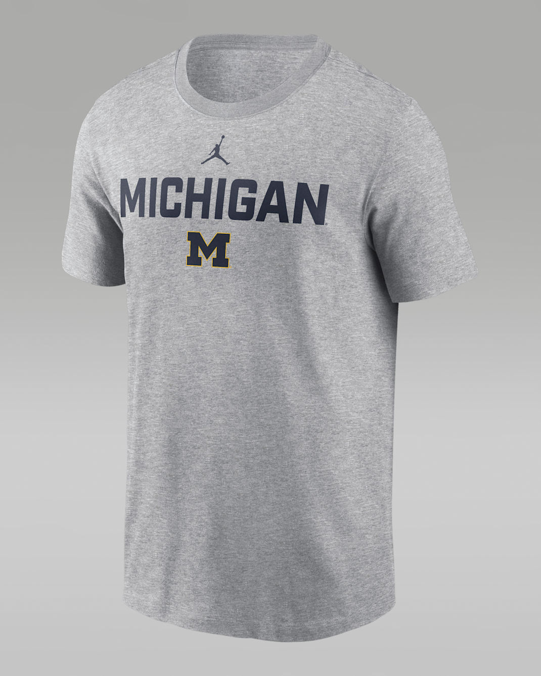 Michigan Campus 2-Hit Men's Nike College T-Shirt - Grey