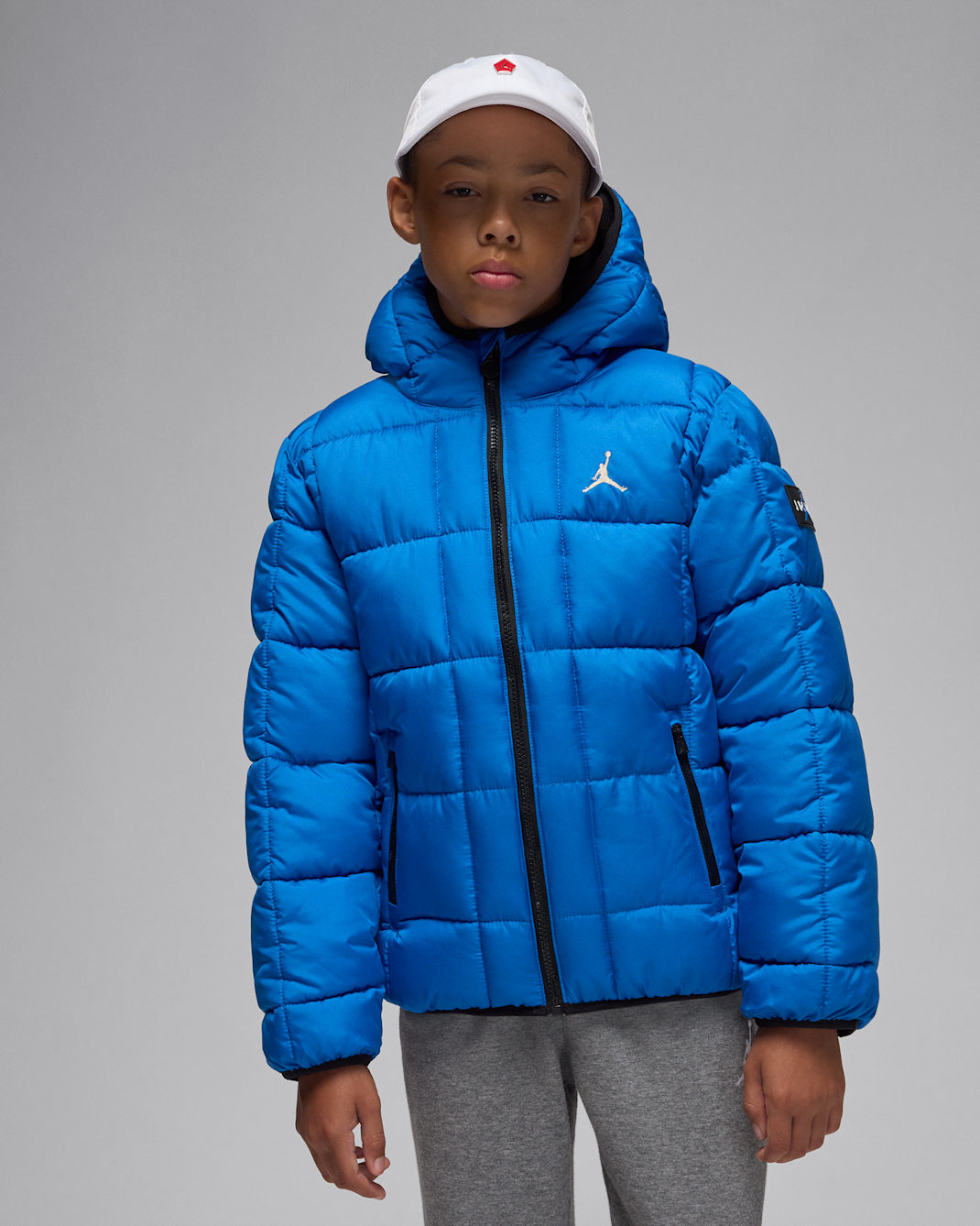 Jordan Big Kids' Essential Midweight Puffer - Sport Blue