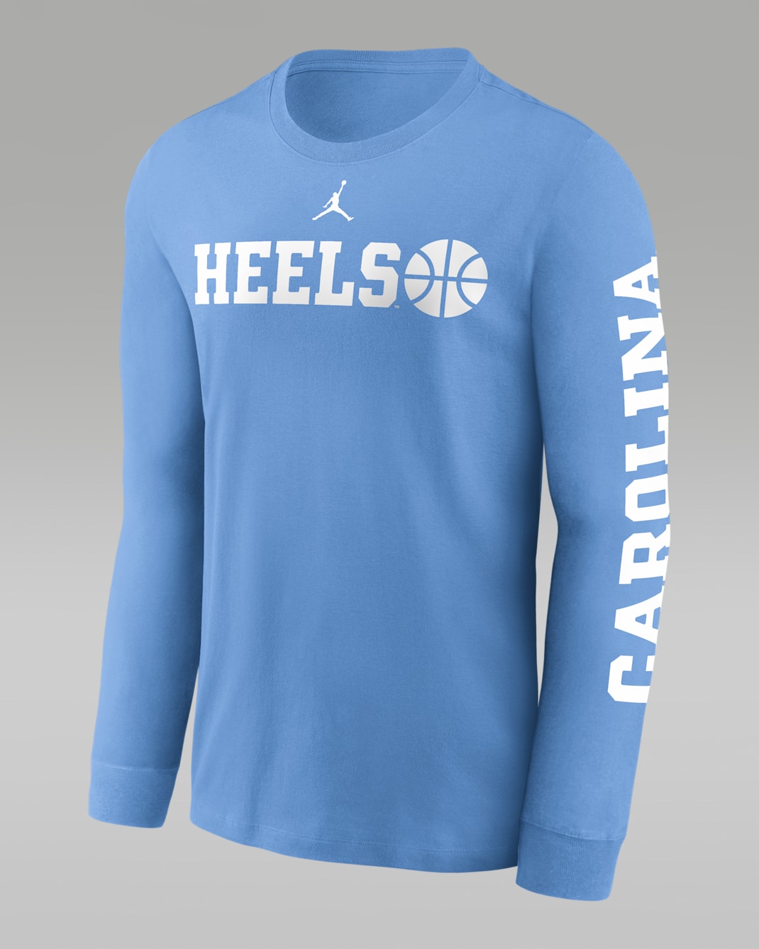 North Carolina Tar Heels Basketball Icon Men's Jordan College Long-Sleeve T-Shirt - Valor Blue