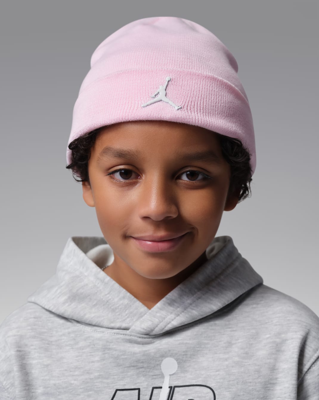 Jordan Big Kids' Cuffed Beanie - Pink Foam