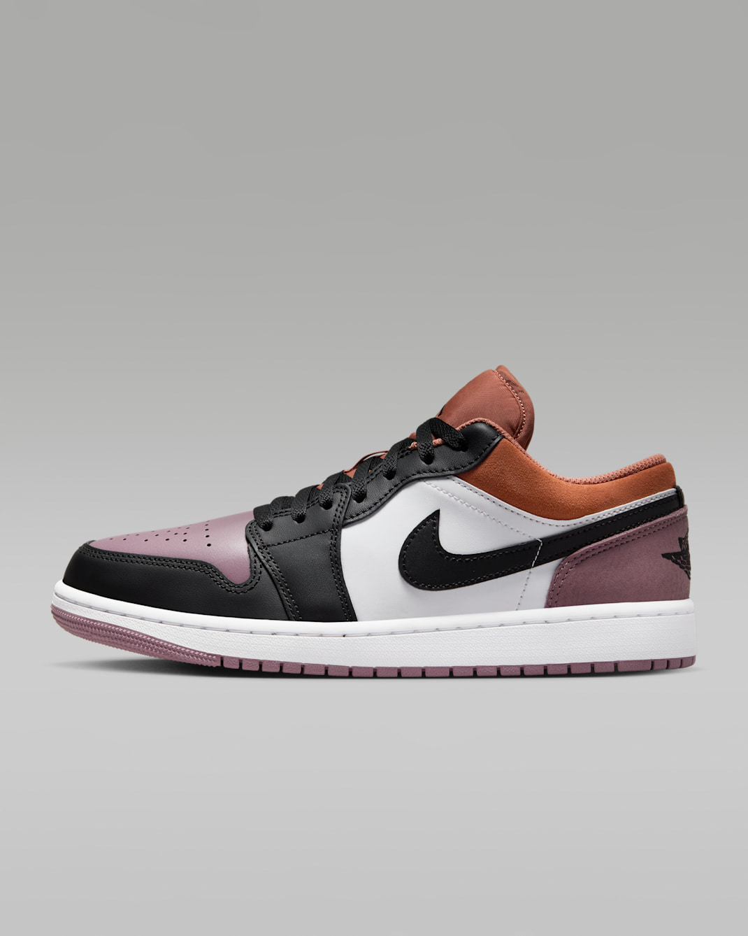 Air Jordan 1 Low SE Men's Shoes - White/Sky J Orange/Sky J Mauve/Black