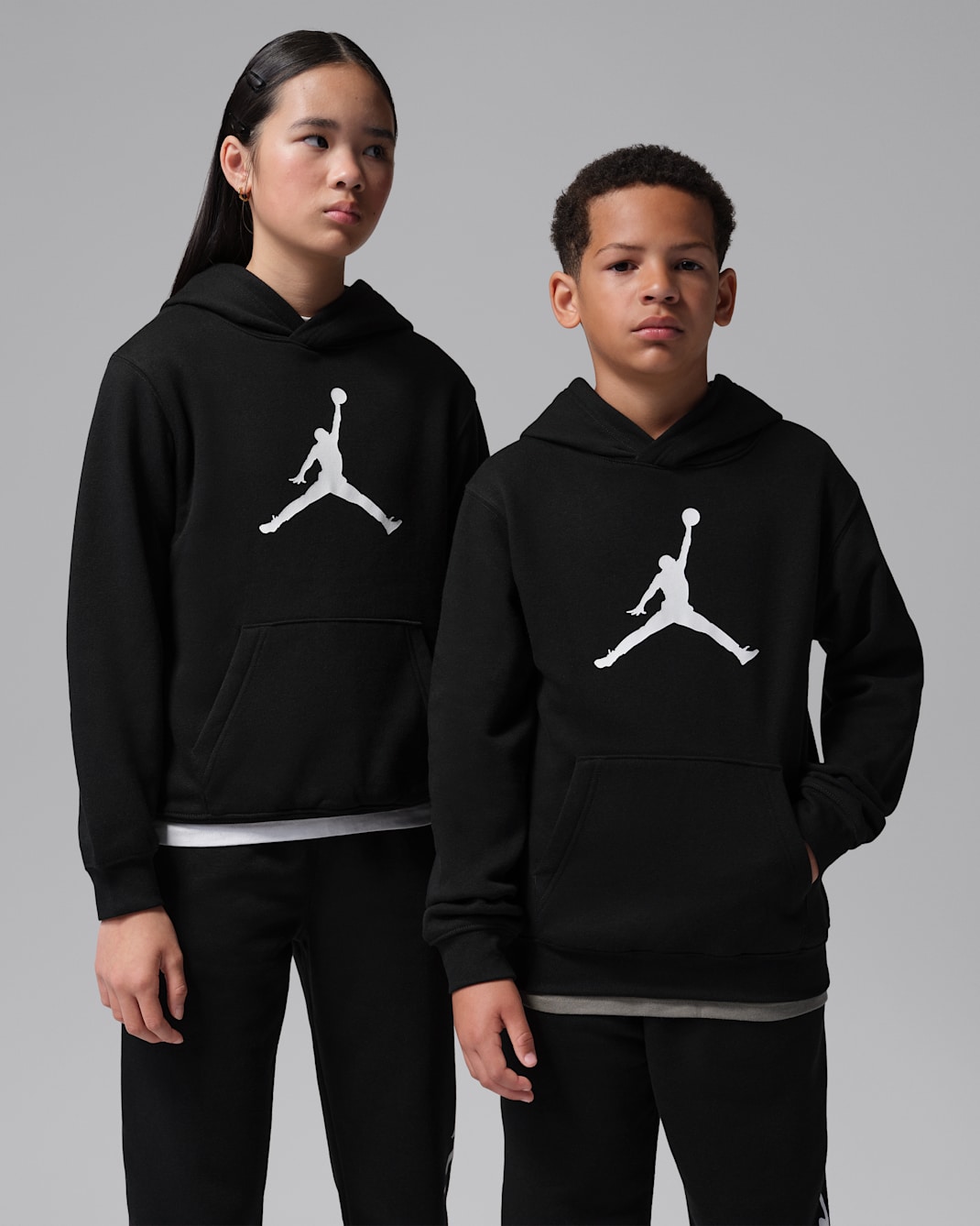 Jordan Jumbo Jumpman Fleece-Pullover-Hoodie (ältere Kinder) - Schwarz