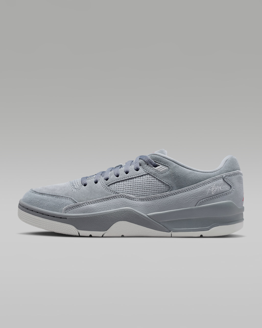 Jordan Flight Court Men's Shoes - Cool Grey/Wolf Grey/Neutral Grey/Varsity Red
