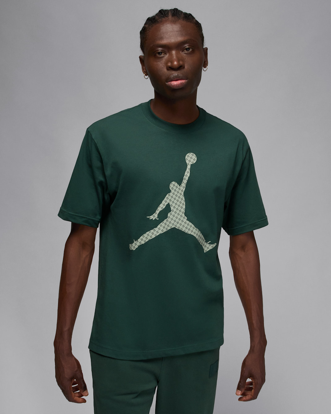 Playera para hombre Jordan Brooklyn - Verde medianoche/Horizonte jade