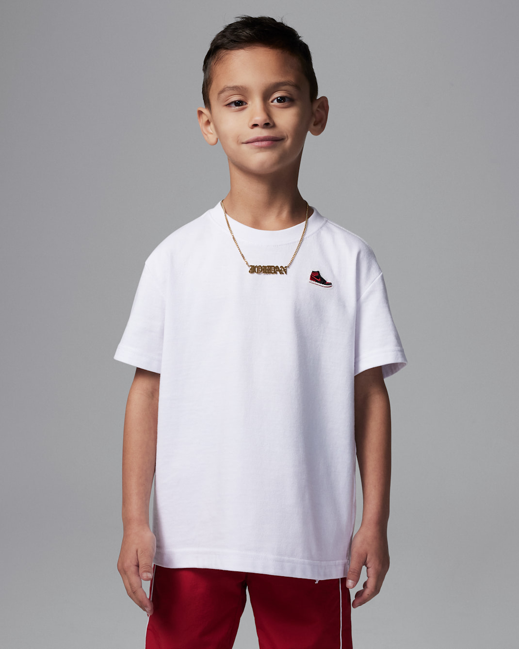 エア ジョーダン 1 リトルキッズ パッチ Tシャツ - ホワイト/ブラック