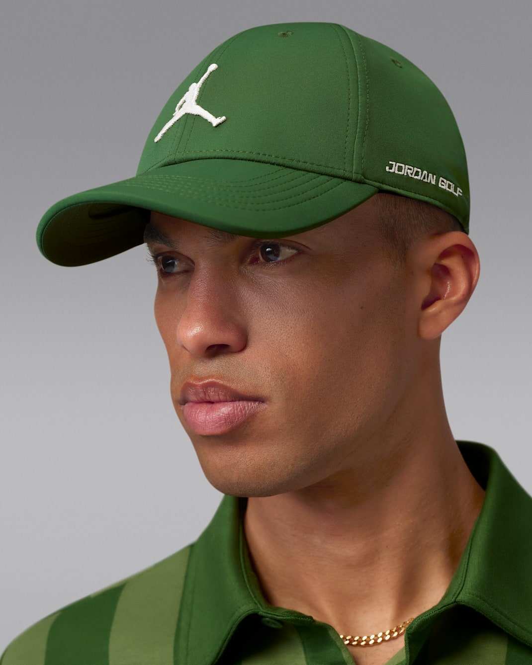 Jordan Club Dri-FIT Structured Golf Hat - Forest Green/Sail