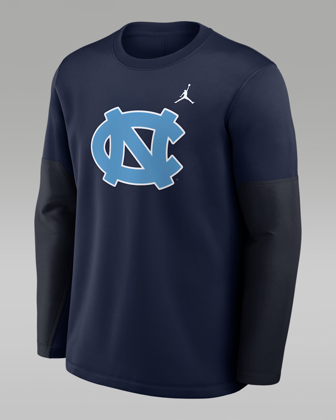 North Carolina Sideline Coach Men's Jordan Brand Therma-FIT College Long-Sleeve T-Shirt - Navy