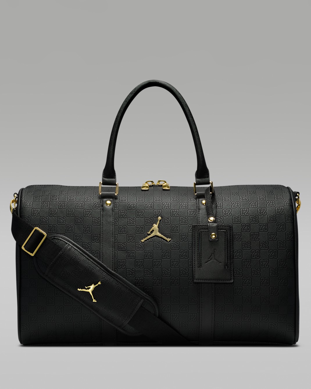Bolsa de lona con monograma (25 L) Jordan - Negro/Oro