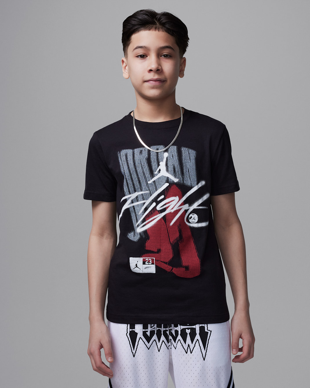 Jordan Big Kids' Fadeaway Flight T-Shirt - Black