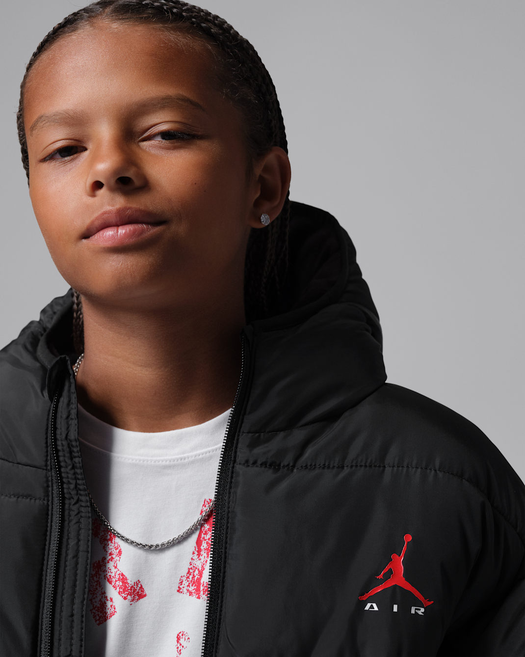 Jordan Big Kids' Brooklyn Graphic Puffer Jacket
