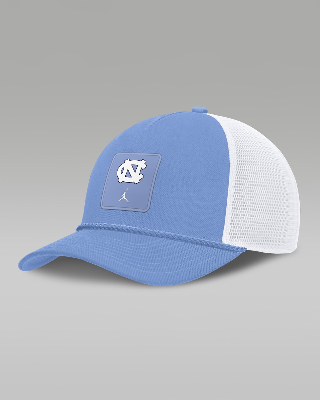 North Carolina Sideline Gameday Rope Men's Jordan Brand College Trucker Adjustable Hat - Valor Blue/White