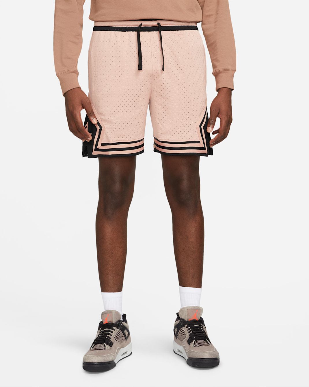 Jordan Sport Dri-FIT Men's Diamond Shorts - Rose Whisper/Black/Rose Whisper/Rose Whisper