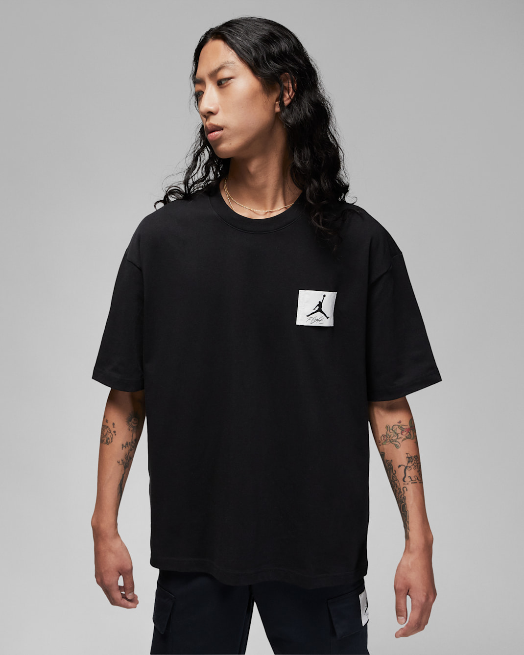 ジョーダン フライト エッセンシャル メンズ オーバーサイズド Tシャツ - ブラック