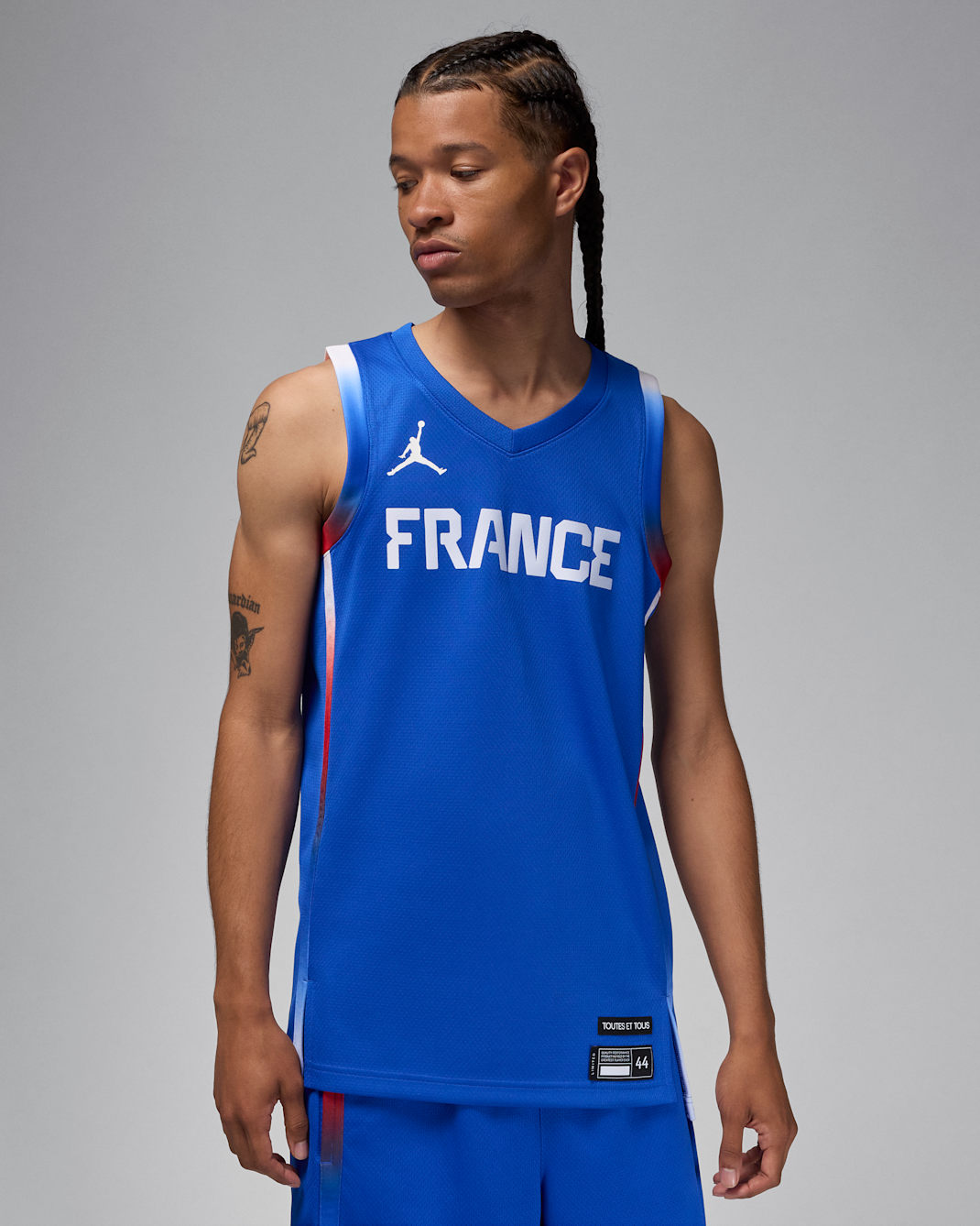 France Limited Road Men's Jordan Basketball Jersey - Hyper Royal/White