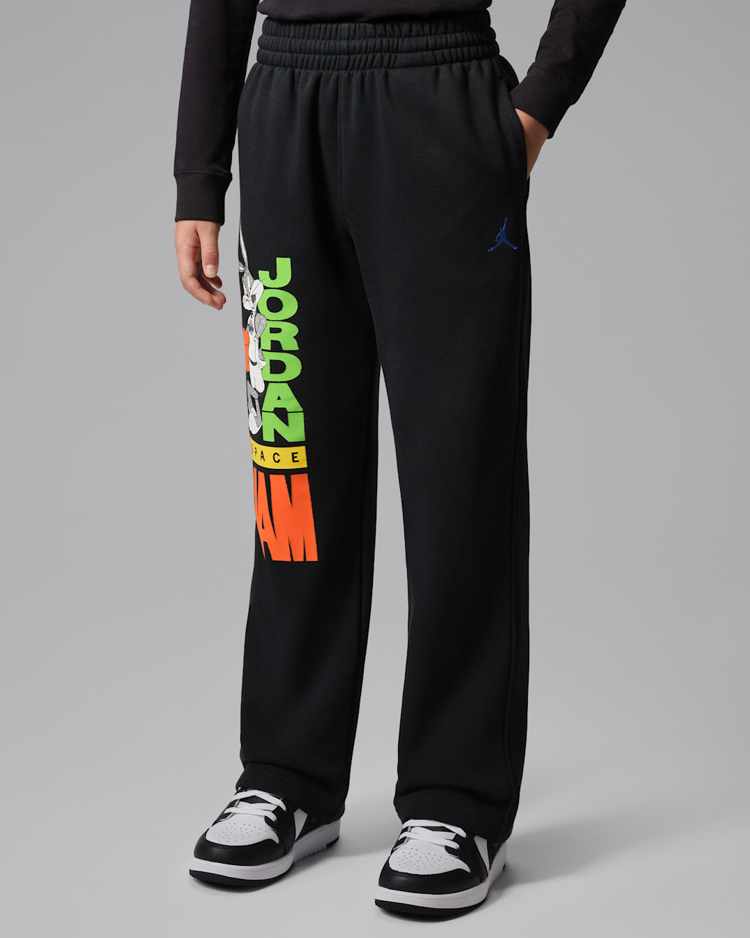 Jordan Big Kids' Space Jam 30 Bugs Fleece Pants - Black