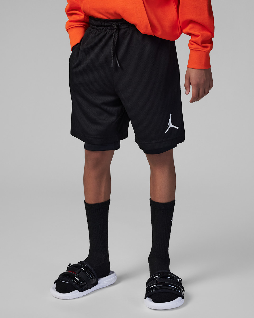 Jordan Dri-FIT Big Kids' Training Shorts - Black