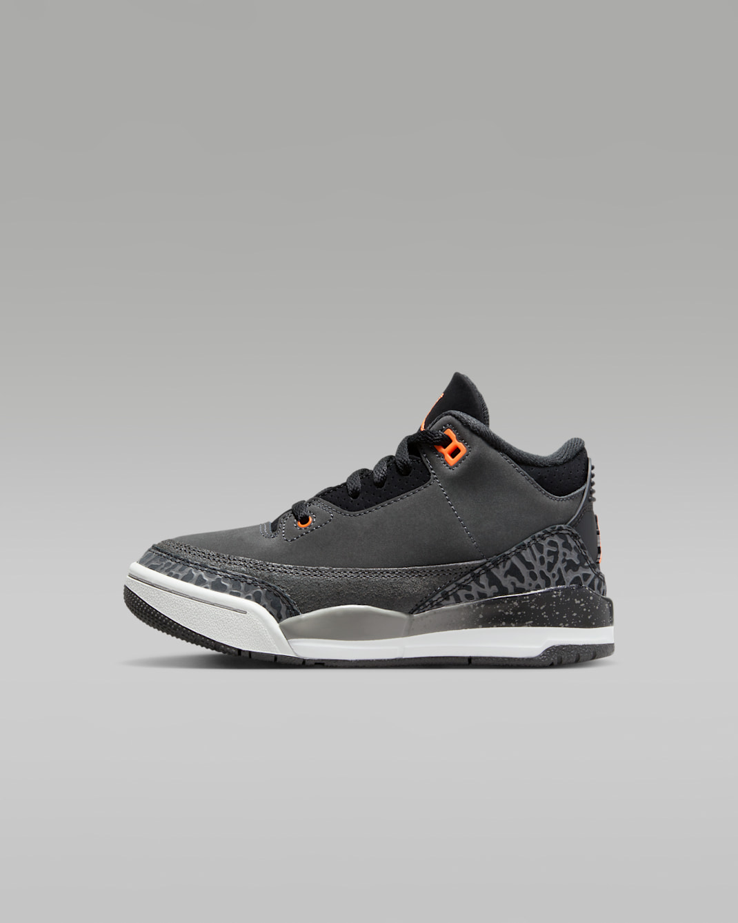 Jordan 3 Retro 小童鞋款 - Night Stadium/黑色/Flat Pewter/Total Orange