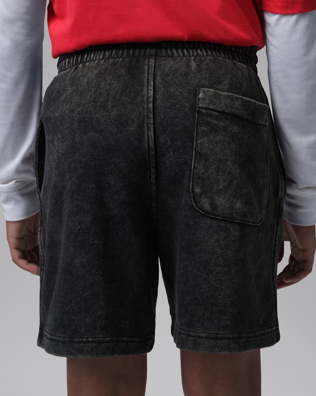 Jordan Big Kids' Acid Wash French Terry Shorts