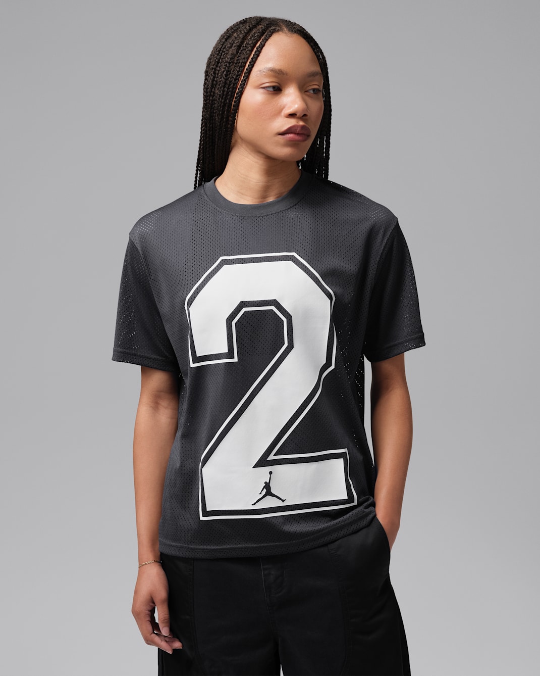 Playera Girlfriend para mujer Jordan Flight - Antracita