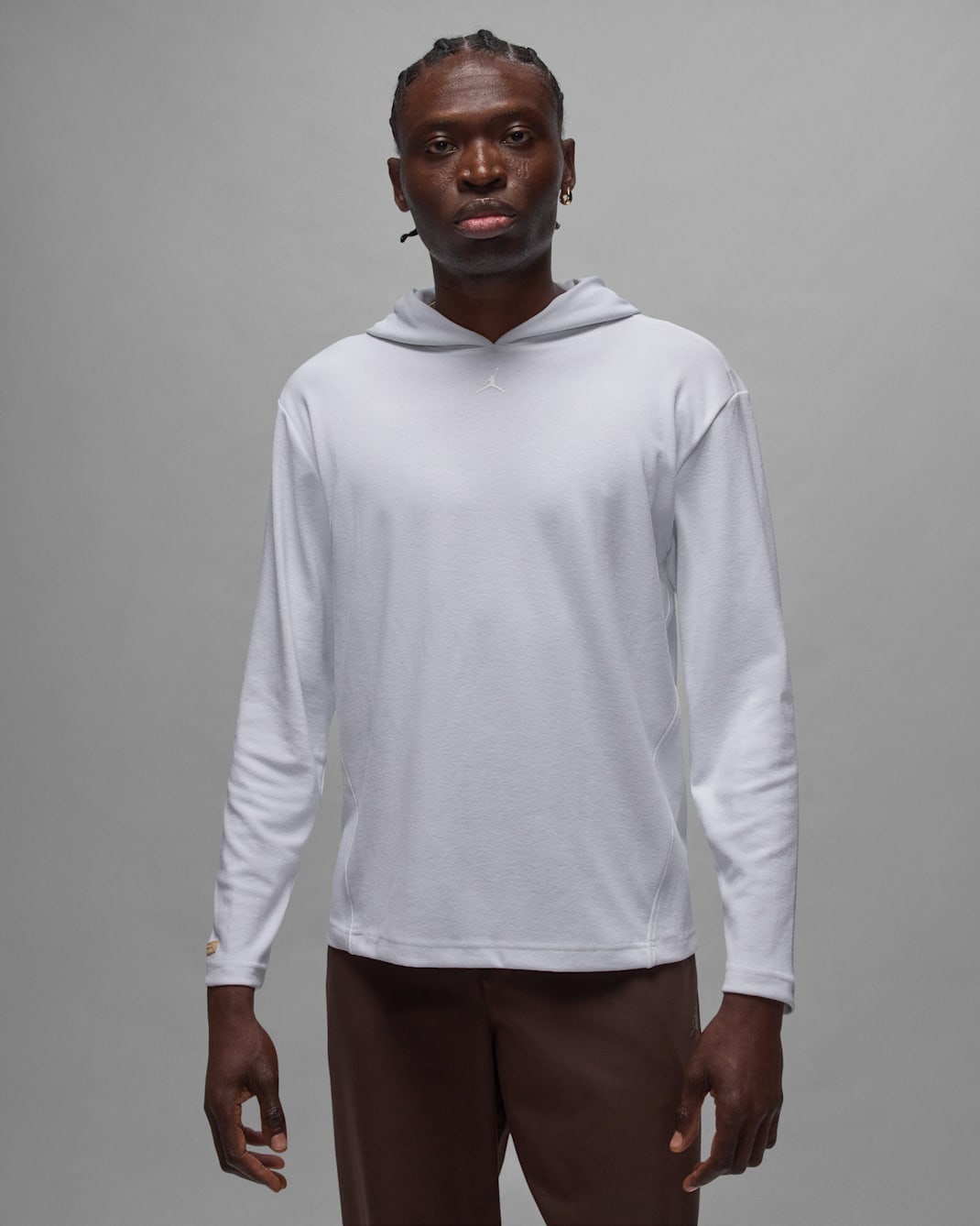 Jordan Sport Men's Pullover Golf Hoodie - White/White