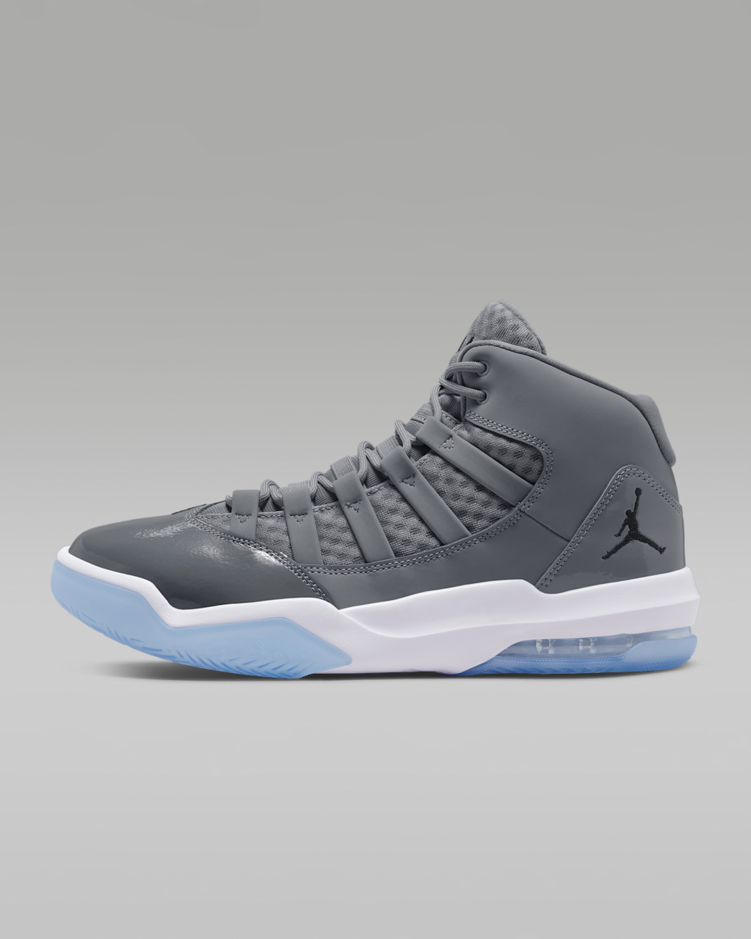 Calzado para hombre Jordan Max Aura - Gris azulado/Blanco/Transparente/Negro