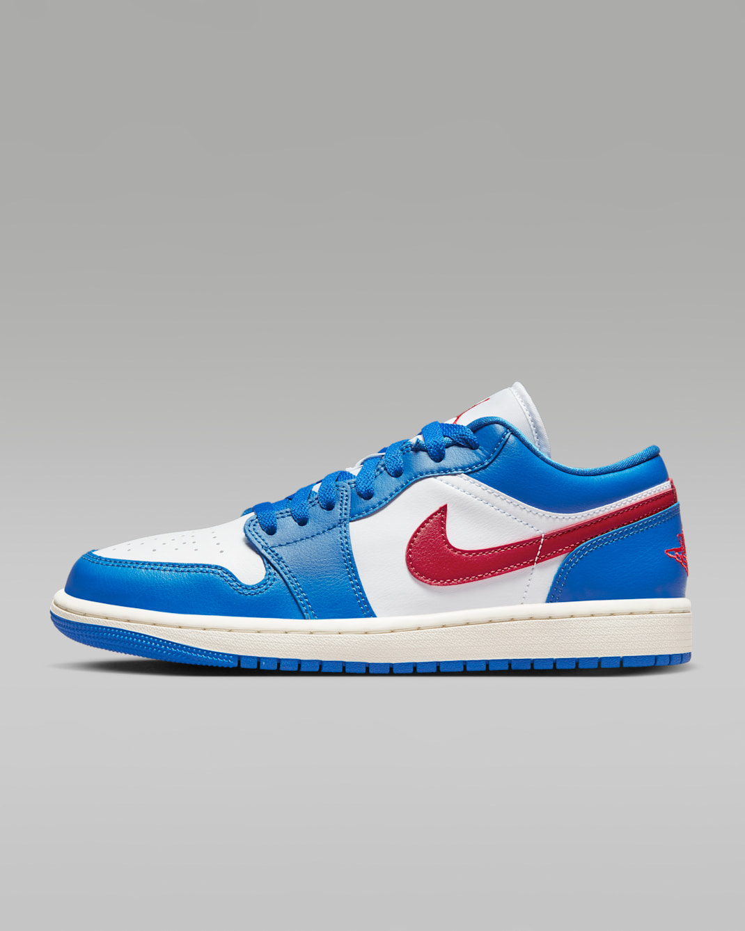 Air Jordan 1 Low Women's Shoes - Sport Blue/White/Sail/Gym Red